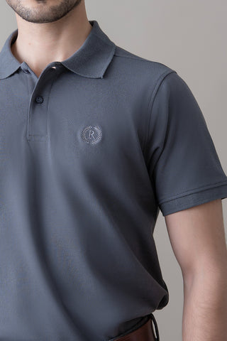 Charcoal Grey Imperial Polo