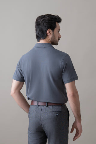 Charcoal Grey Imperial Polo