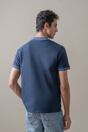 Contrast Collar Polo Shirt