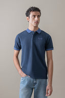 Contrast Collar Polo Shirt
