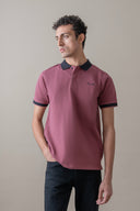 Contrast Collar Pique Polo