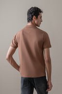 Brown Classic Fit Polo
