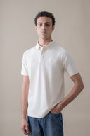 Hidden Placket Pique Polo