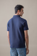 Hidden Placket Pique Polo