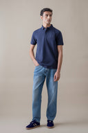 Hidden Placket Pique Polo