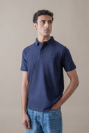 Hidden Placket Pique Polo