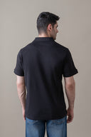 Black Refined Polo