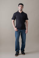 Black Refined Polo