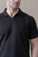 Black Refined Polo