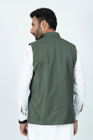 Light Green Waistcoat RWC240579-LGN