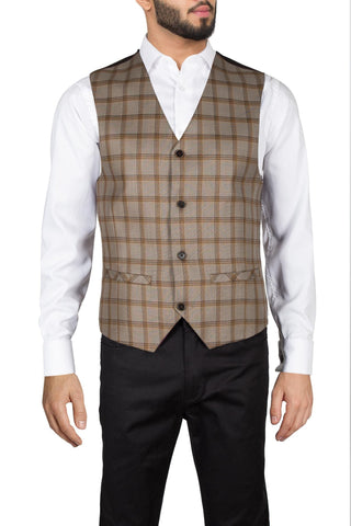 LIGHT BROWN FORMAL WAISTCOAT