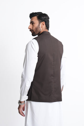 Coffee Waistcoat RWC240428-COF