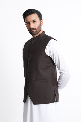 Coffee Waistcoat RWC240428-COF