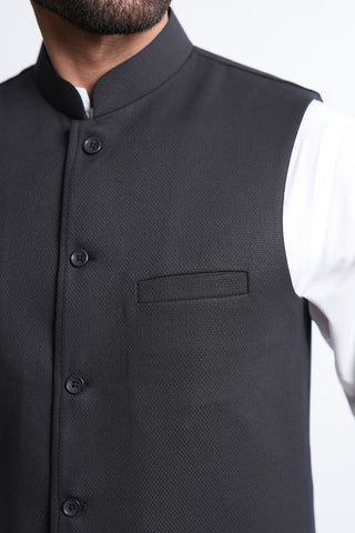 Black Waistcoat RWC240429-BK