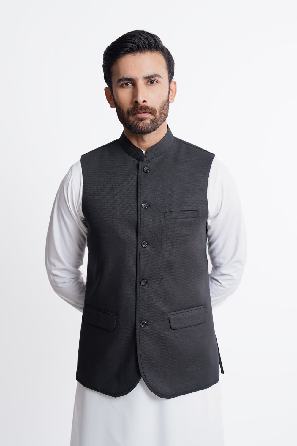 Black Waistcoat RWC240429-BK