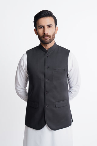 Black Waistcoat RWC240429-BK