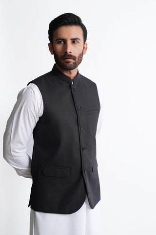 Black Waistcoat RWC240429-BK