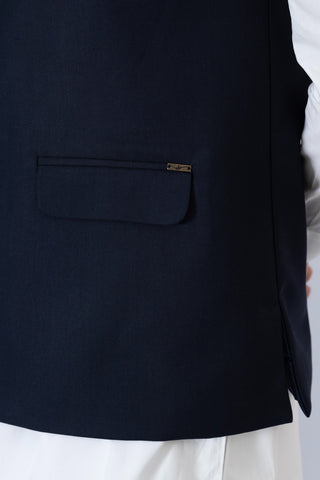 NAVY WAIST COAT - RWC250147-NY