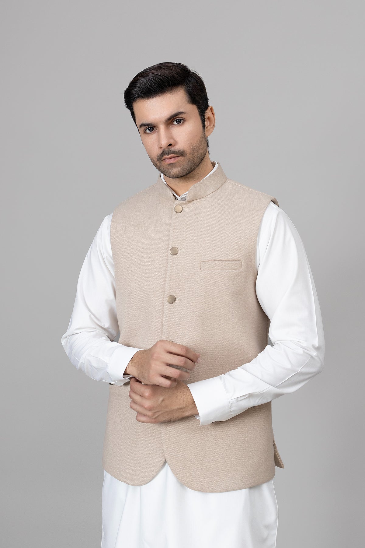 Beige Waist Coat