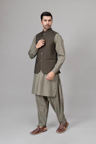 Olive Waist Coat