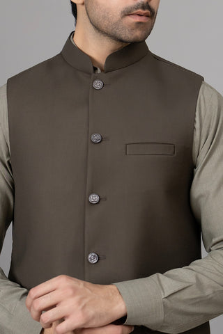 Olive Waist Coat