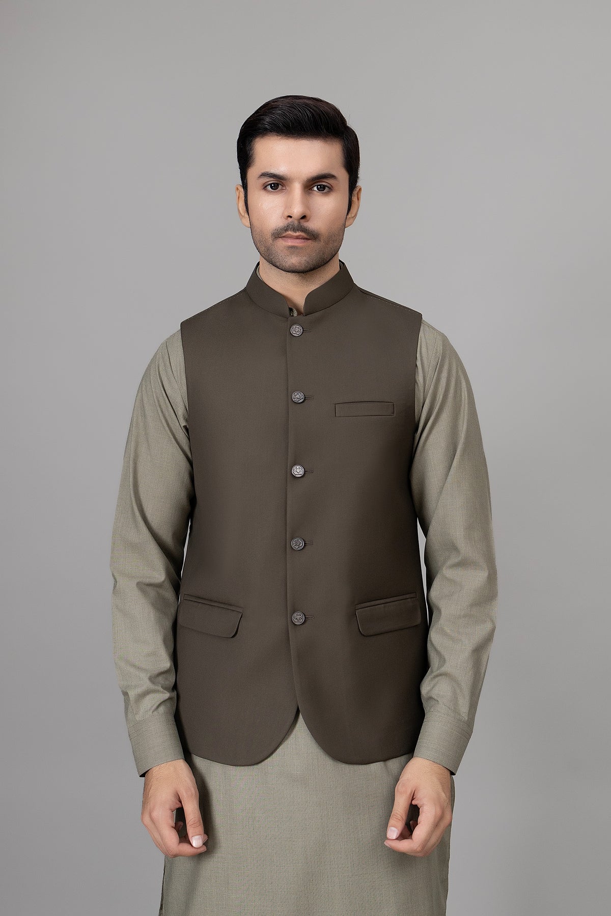 Olive Waist Coat