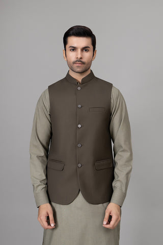 Olive Waist Coat