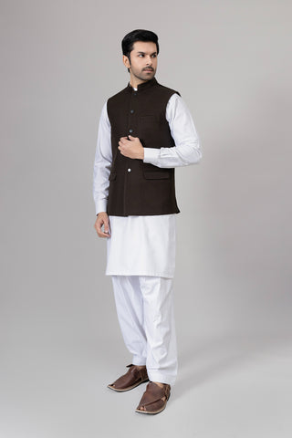 DARK BROWN WAISTCOAT