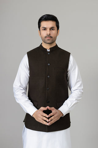 DARK BROWN WAISTCOAT