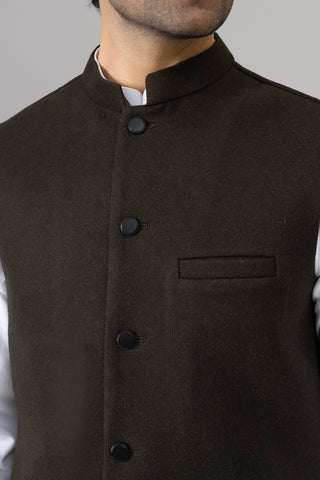 DARK BROWN WAISTCOAT