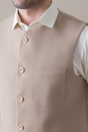 Beige Signature Waistcoat