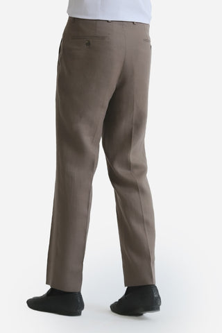 Brown Plain Dress Pant SDP240130-BR
