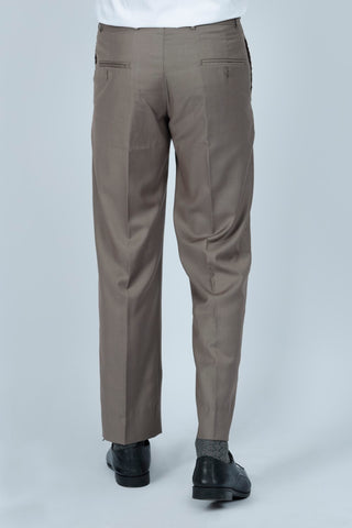 Smart Fit Light Brown Plain Dress Pant SDP240271-LBR