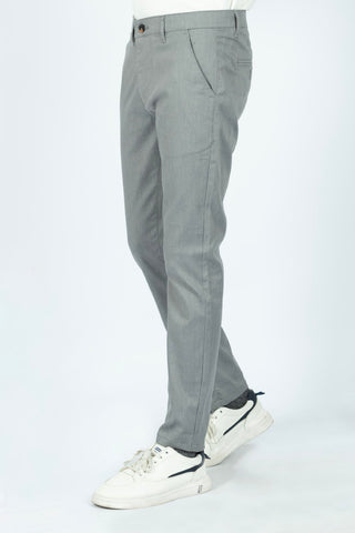 Smart Fit Grey Plain Dress Pant SDP240274-GR