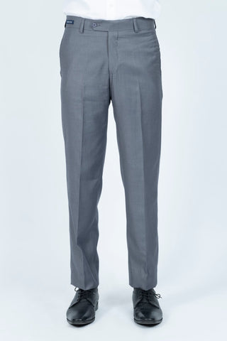 Smart Fit Grey Plain Dress Pant SDP240276-GR