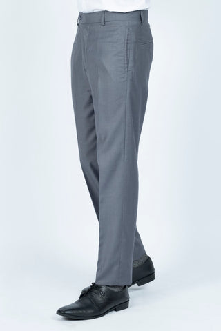 Smart Fit Grey Plain Dress Pant SDP240276-GR