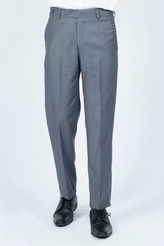 Smart Fit Grey Plain Dress Pant SDP240276-GR