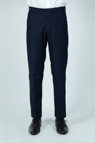 Smart Fit Navy Plain Dress Pant SDP240291-NY