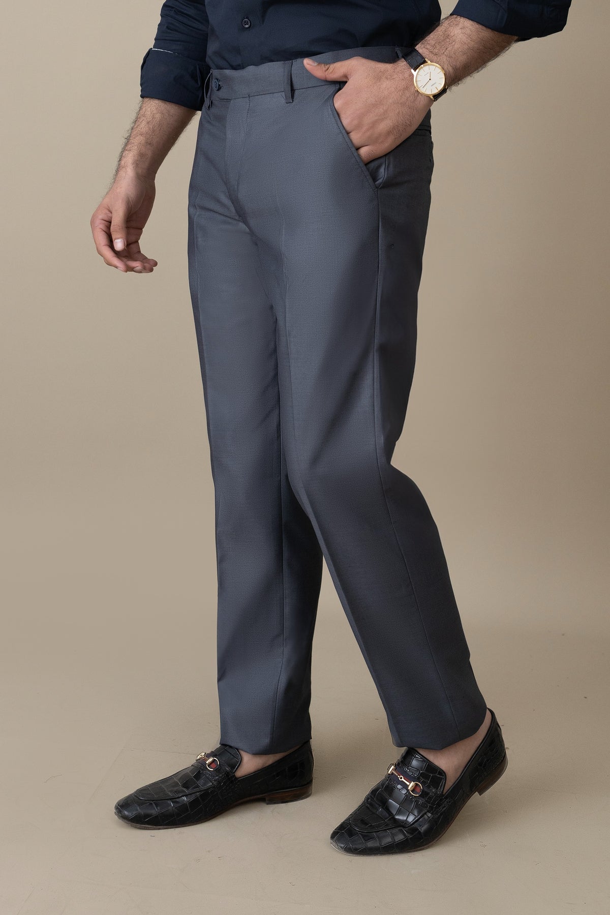 Grey Imperial Dress Pant
