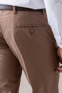 Brown Refined Dress Pant