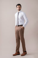 Brown Refined Dress Pant