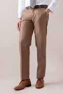 Brown Refined Dress Pant