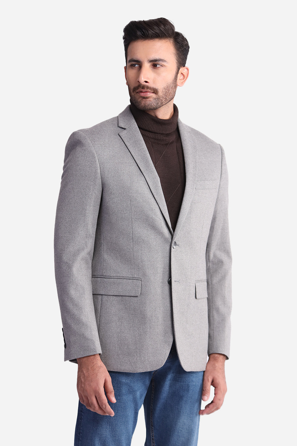 Grey Plain Coat