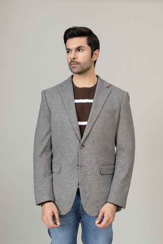 Light Grey Casual Coat