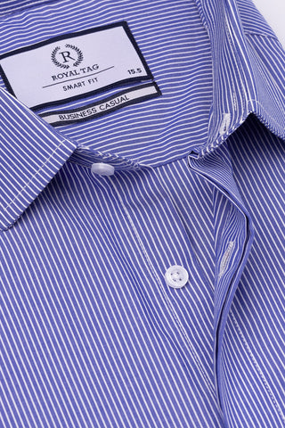 Blue Lining Dress Shirt- SFL241037-BL