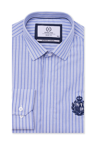 Sky Lining Dress Shirt- SFL241038-SKY