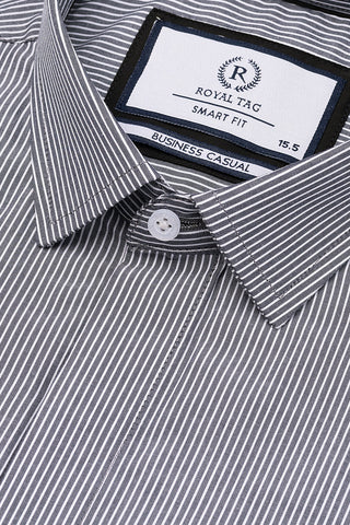 Grey Lining Dress Shirt- SFL241043-GR