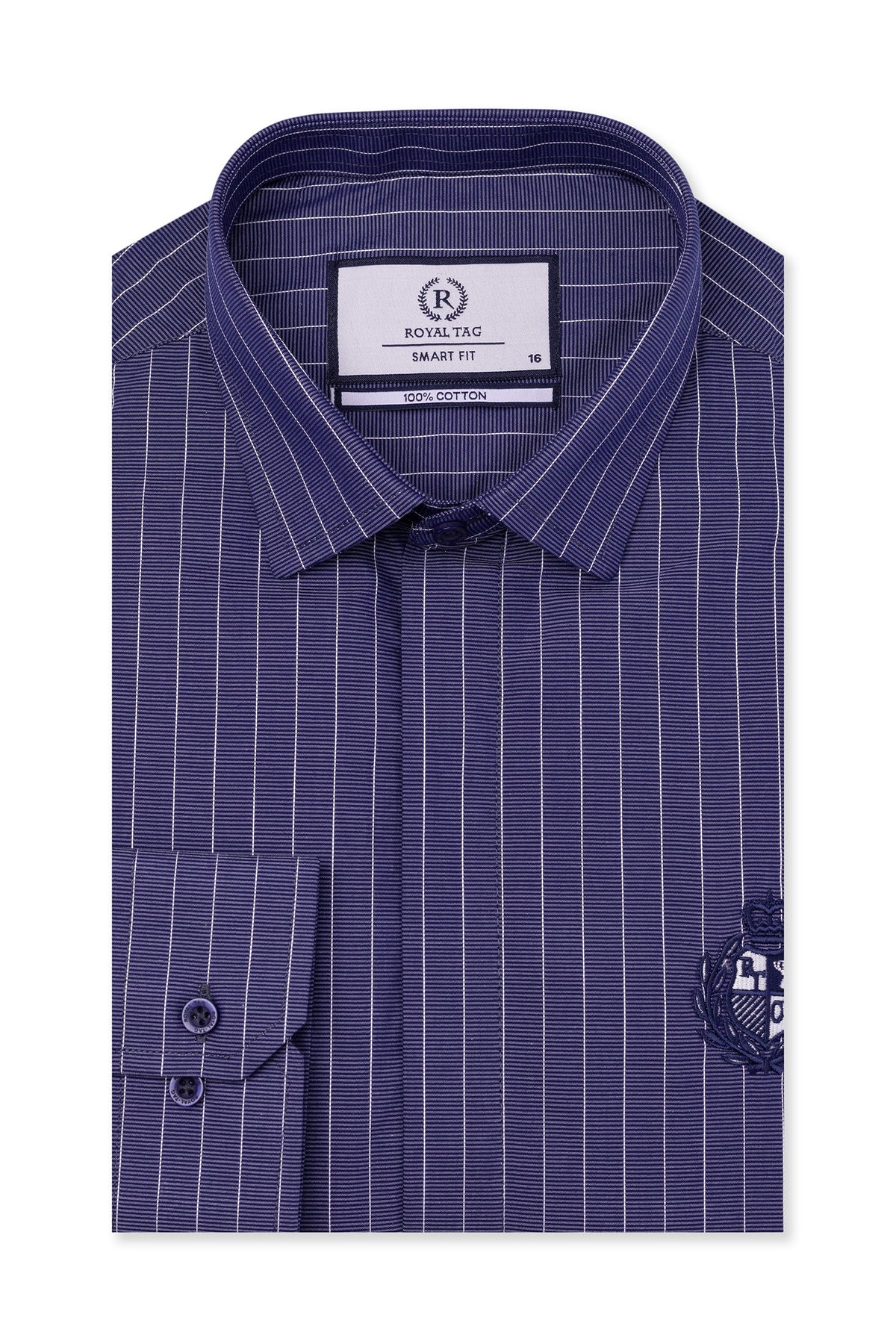 Blue Lining Dress Shirt- SFL241125-BL