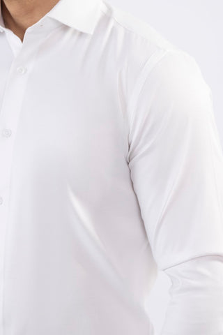 White Plain Dress Shirt SFP22064-WT