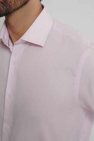 Smart Fit Pink Self Dress Shirt SFS240618-PK